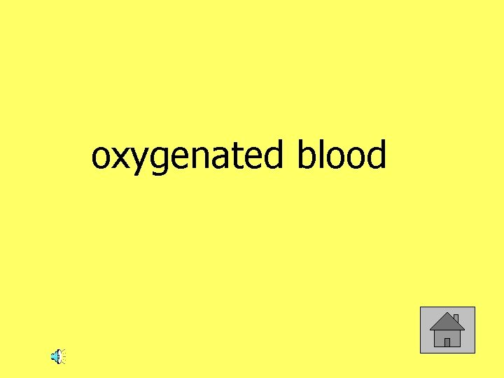 oxygenated blood 