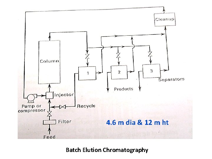 4. 6 m dia & 12 m ht Batch Elution Chromatography 