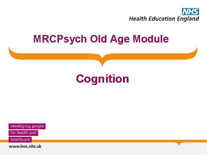 MRCPsych Old Age Module Cognition 