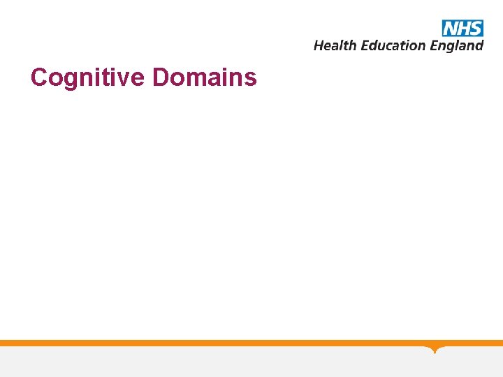 Cognitive Domains 