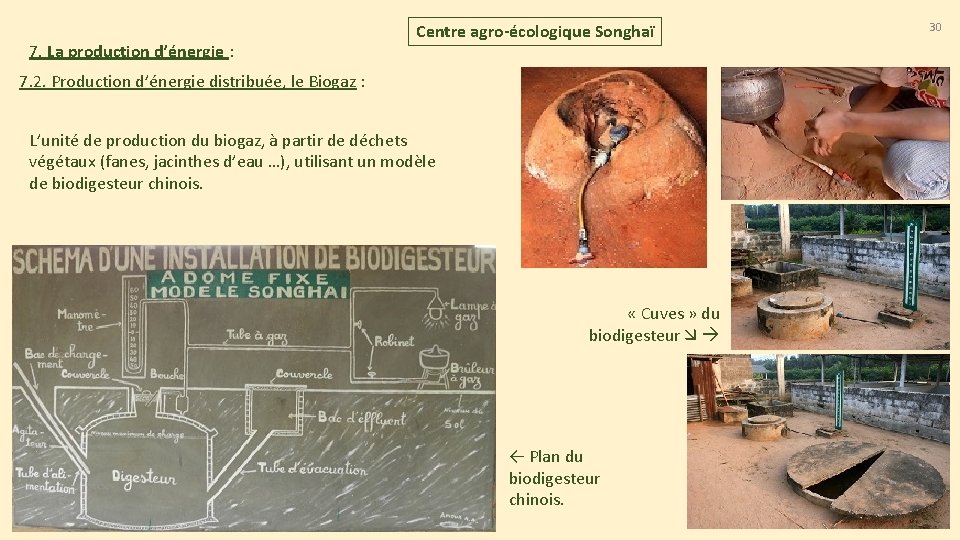 7. La production d’énergie : Centre agro-écologique Songhaï 7. 2. Production d’énergie distribuée, le 7. La production d’énergie : Centre agro-écologique Songhaï 7. 2. Production d’énergie distribuée, le