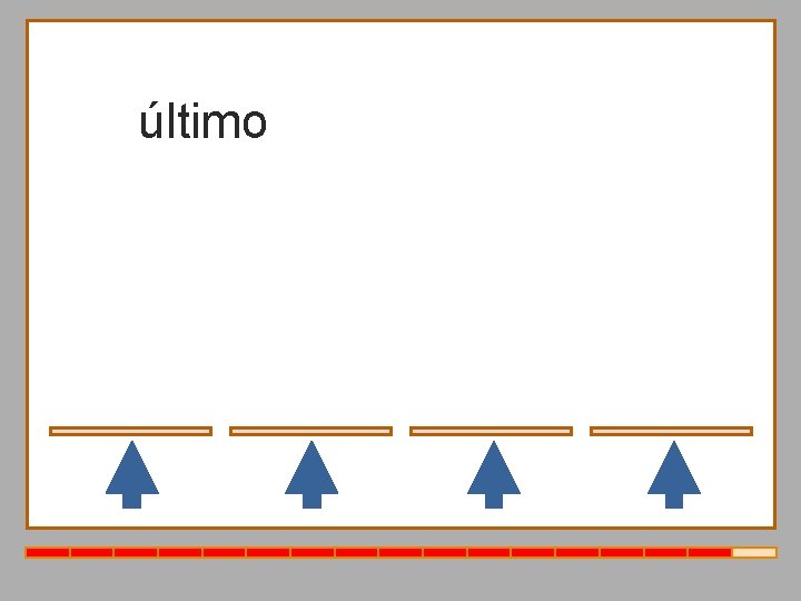 último primero segundo tercero último 