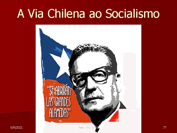 A Via Chilena ao Socialismo 6/9/2021 www. nilson. pro. br 77 