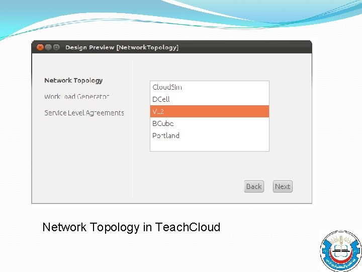 Network Topology in Teach. Cloud 