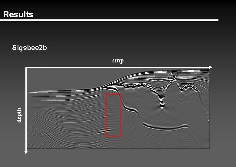 Results Sigsbee 2 b depth cmp 