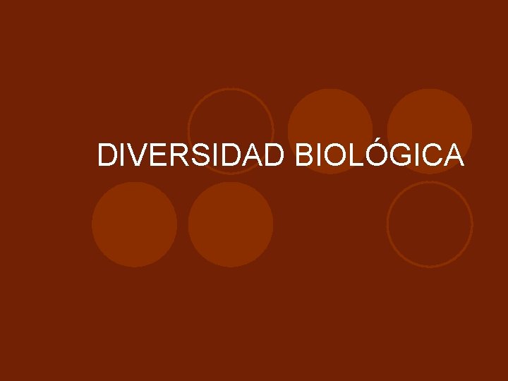 DIVERSIDAD BIOLÓGICA 