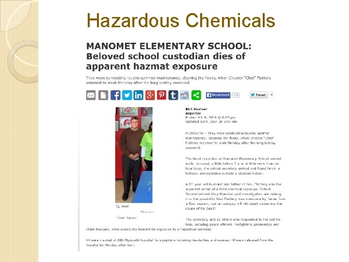 Hazardous Chemicals Hazardous Chemicals