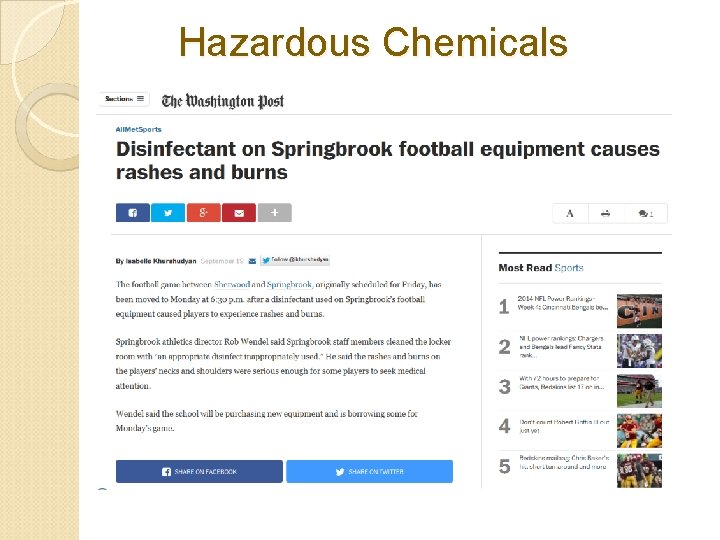 Hazardous Chemicals Hazardous Chemicals