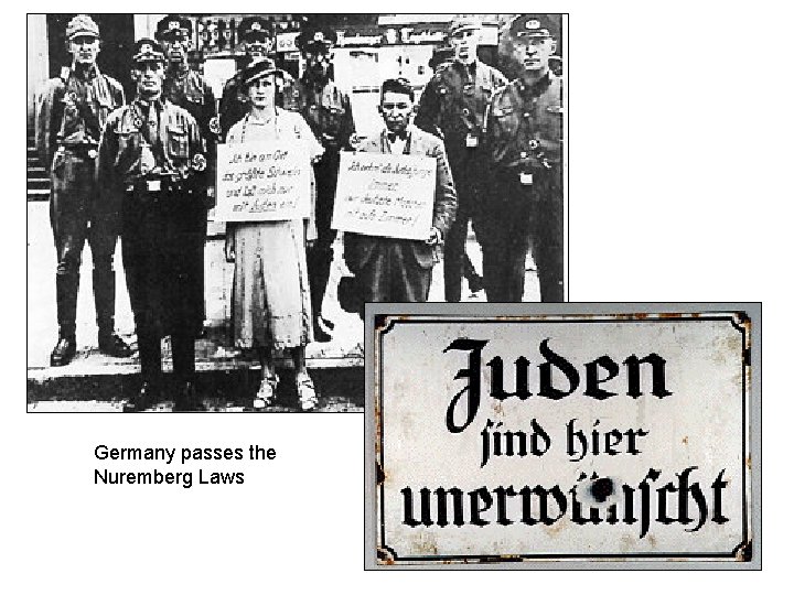 Germany passes the Nuremberg Laws 