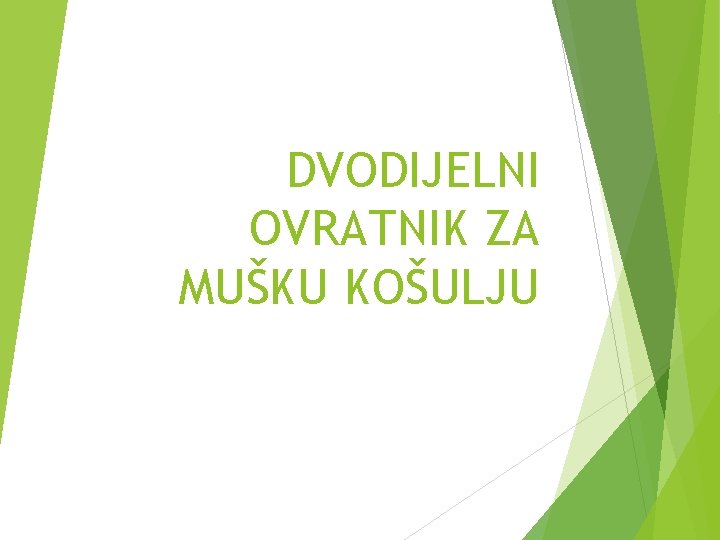 DVODIJELNI OVRATNIK ZA MUŠKU KOŠULJU 