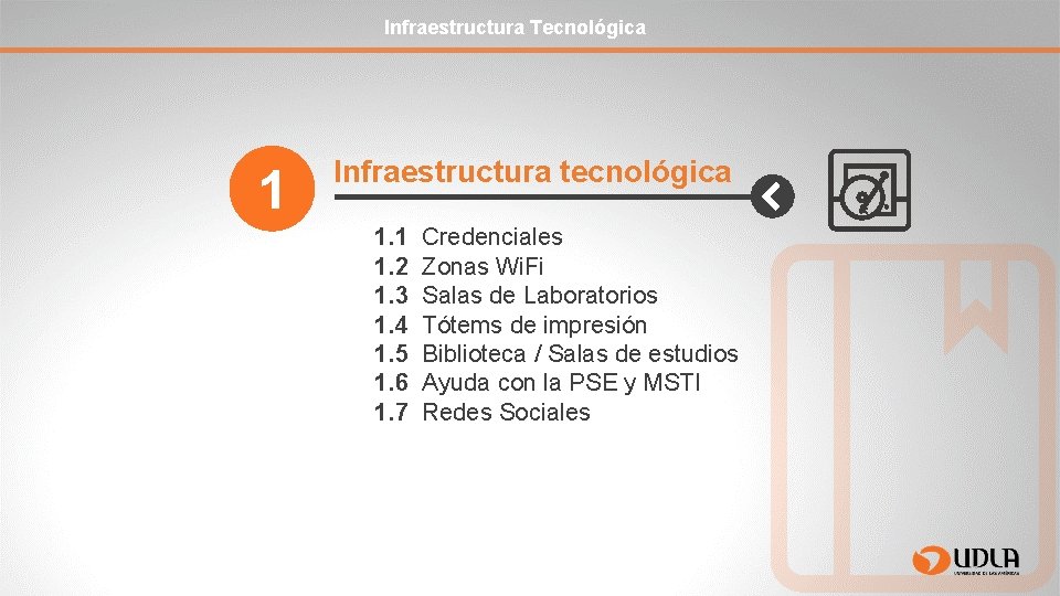 Infraestructura Tecnológica 1 Infraestructura tecnológica 1. 1 1. 2 1. 3 1. 4 1.