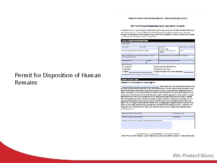 Permit for Disposition of Human Remains 13 