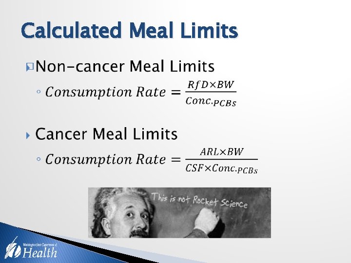 Calculated Meal Limits � 