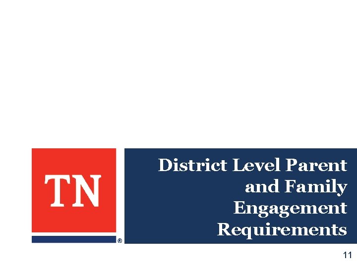 District Level Parent and Family Engagement Requirements 11 
