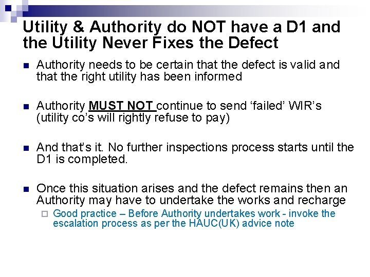 Utility & Authority do NOT have a D 1 and the Utility Never Fixes Utility & Authority do NOT have a D 1 and the Utility Never Fixes