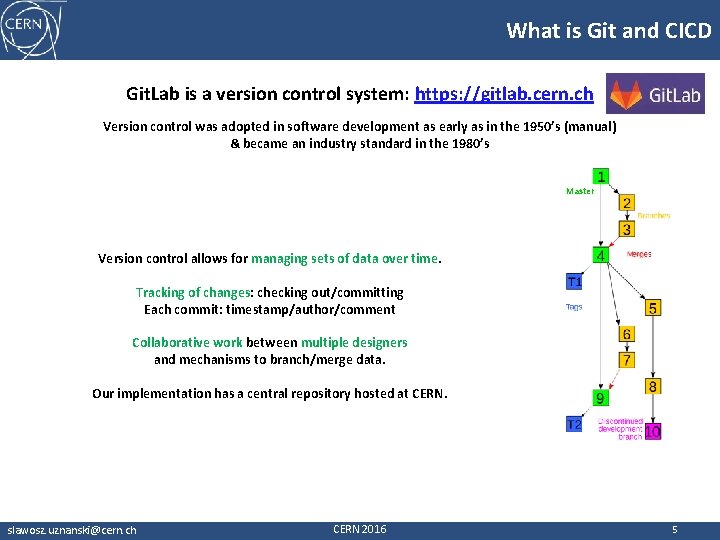 What is Git and CICD Git. Lab is a version control system: https: //gitlab.