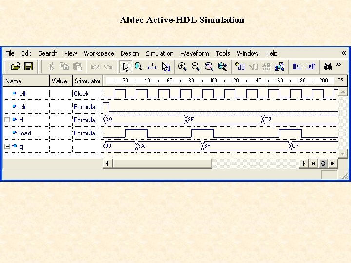 Aldec Active-HDL Simulation 