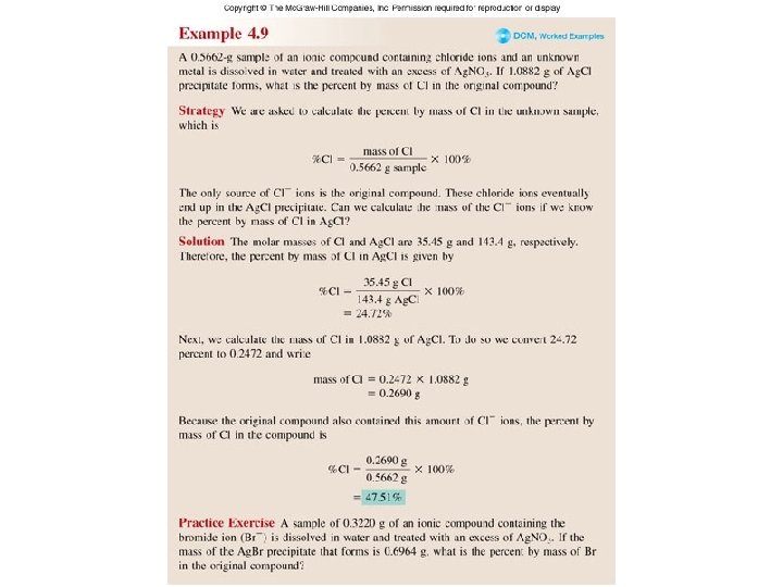 Worked Example 4. 9 