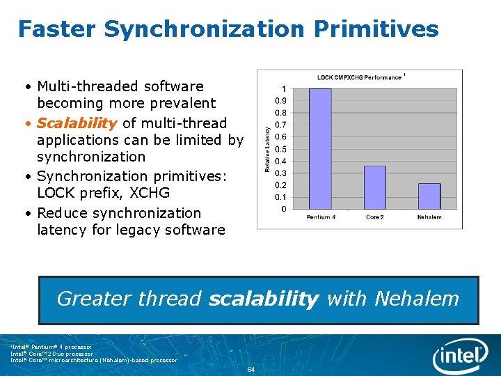 Faster Synchronization Primitives 1 • Multi-threaded software becoming more prevalent • Scalability of multi-thread