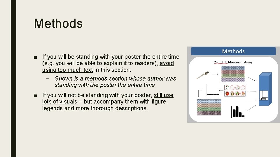 Methods ■ If you will be standing with your poster the entire time (e.
