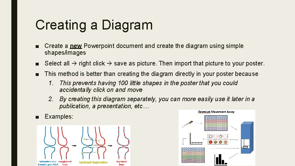 Creating a Diagram ■ Create a new Powerpoint document and create the diagram using