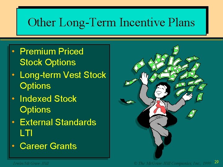 Other Long-Term Incentive Plans • Premium Priced Stock Options • Long-term Vest Stock Options