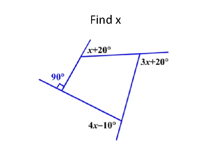 Find x 