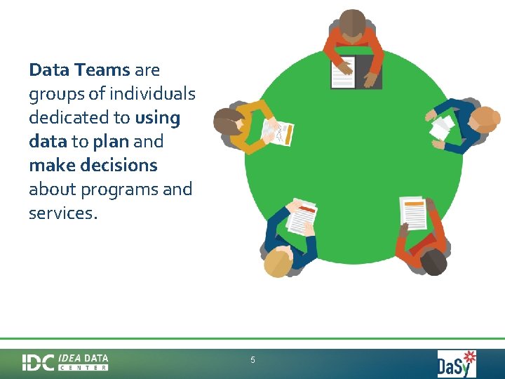 Data Teams are groups of individuals dedicated to using data to plan and make