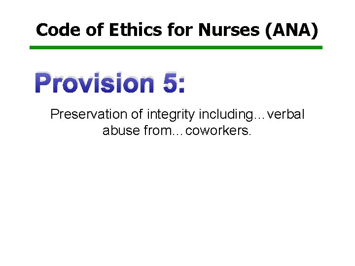 Nurse to Nurse Bullying A Sepsis in Healthcare