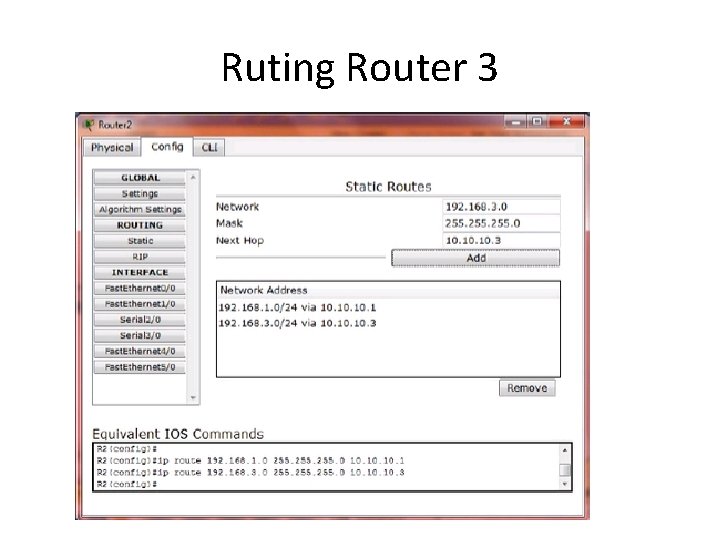 Ruting Router 3 