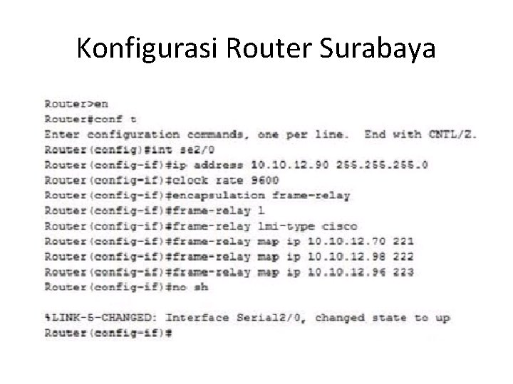 Konfigurasi Router Surabaya 