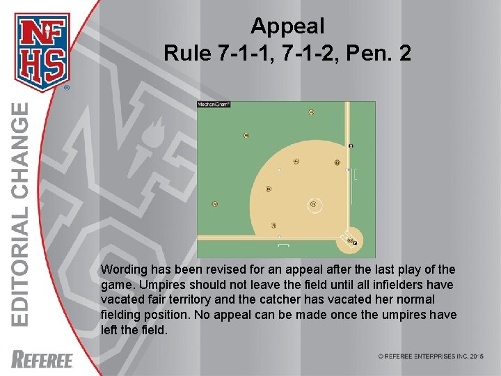 Appeal Rule 7 -1 -1, 7 -1 -2, Pen. 2 Wording has been revised