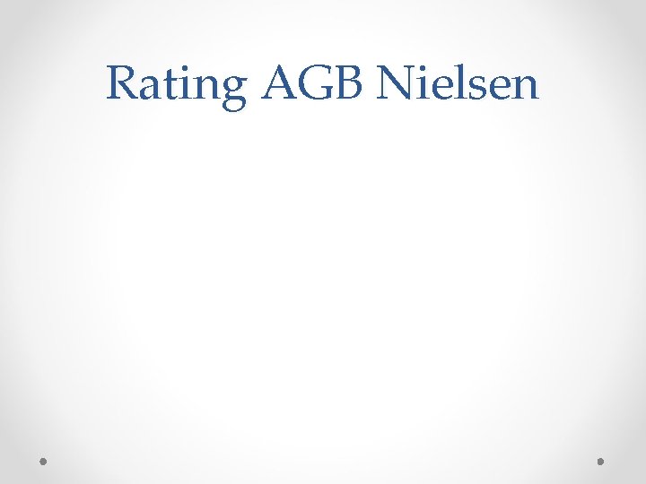 Rating AGB Nielsen 