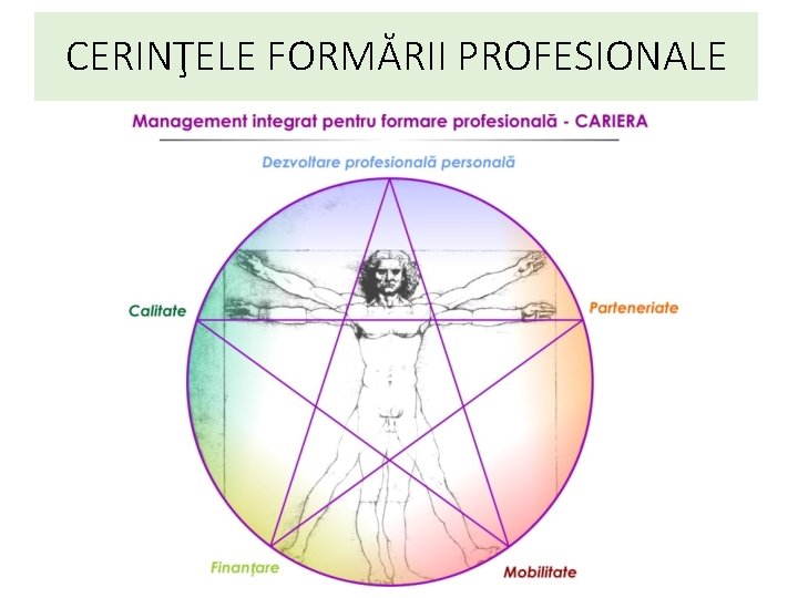 CERINŢELE FORMĂRII PROFESIONALE 