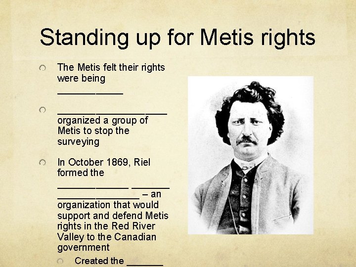 The Red River Settlement 50 years of instability