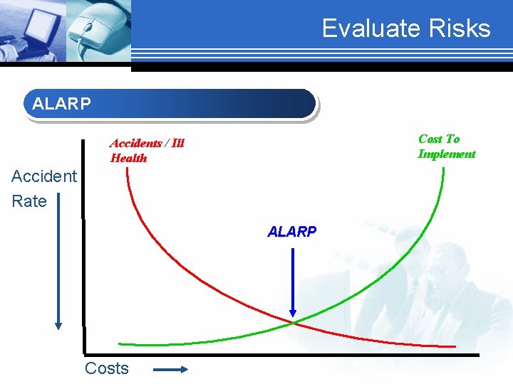 Evaluate Risks ALARP Cost To Implement Accidents / Ill Health Accident Rate ALARP Costs