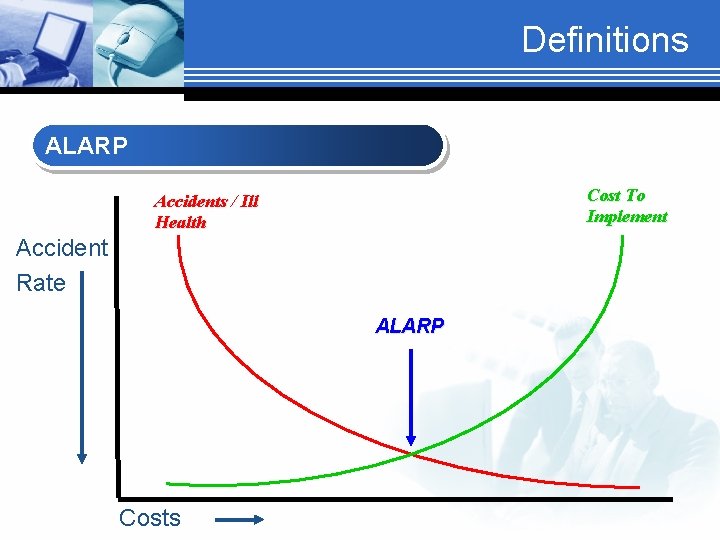 Definitions ALARP Cost To Implement Accidents / Ill Health Accident Rate ALARP Costs 