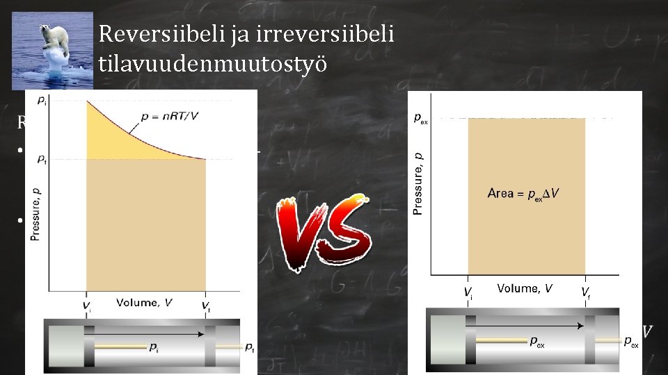 Reversiibeli ja irreversiibeli tilavuudenmuutostyö 