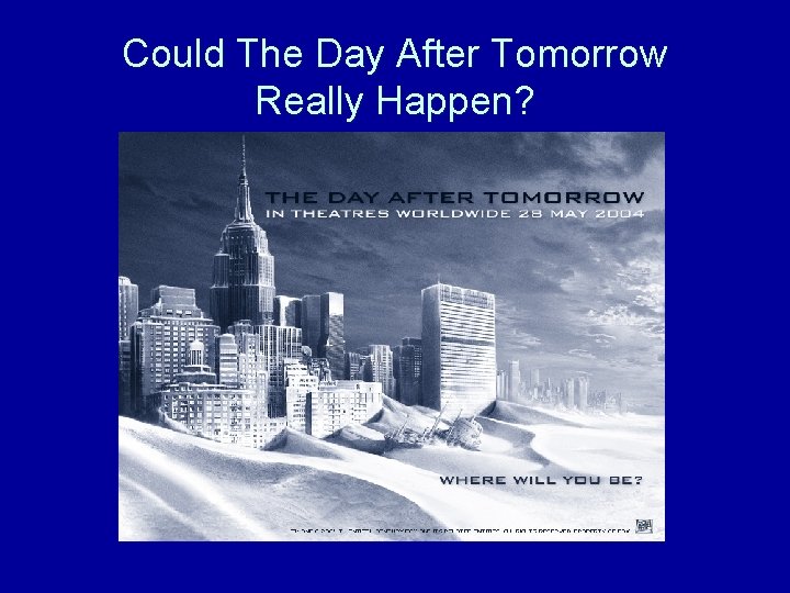 Could The Day After Tomorrow Really Happen? 