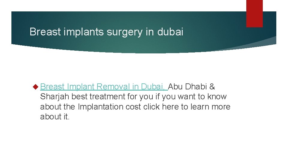 Breast implants surgery in dubai Breast Implant Removal in Dubai, Abu Dhabi & Sharjah