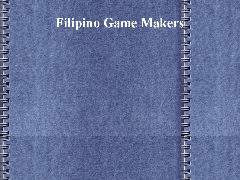 Filipino Game Makers 