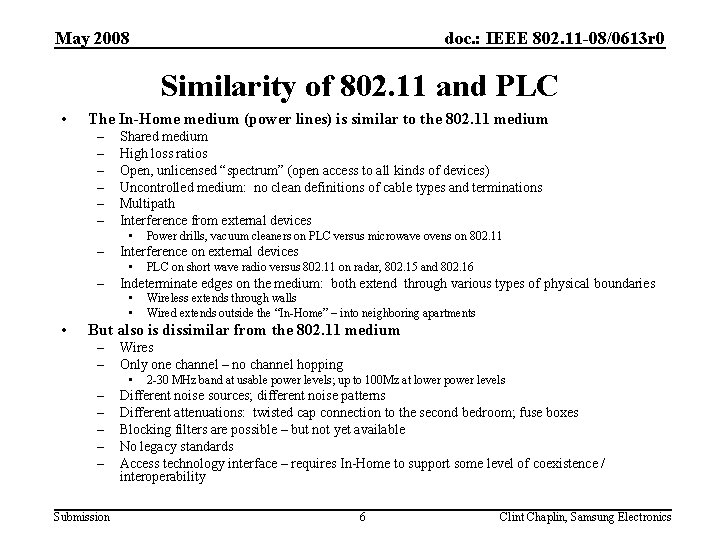 May 2008 doc. : IEEE 802. 11 -08/0613 r 0 Similarity of 802. 11