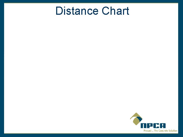 Distance Chart 
