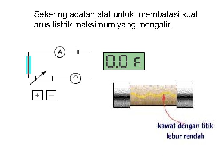 Sekering adalah alat untuk membatasi kuat arus listrik maksimum yang mengalir. ground netral isolator