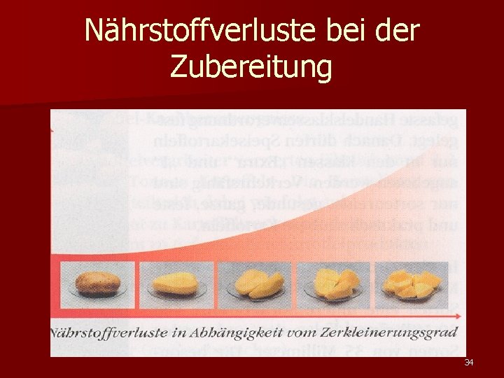 Nährstoffverluste bei der Zubereitung 34 