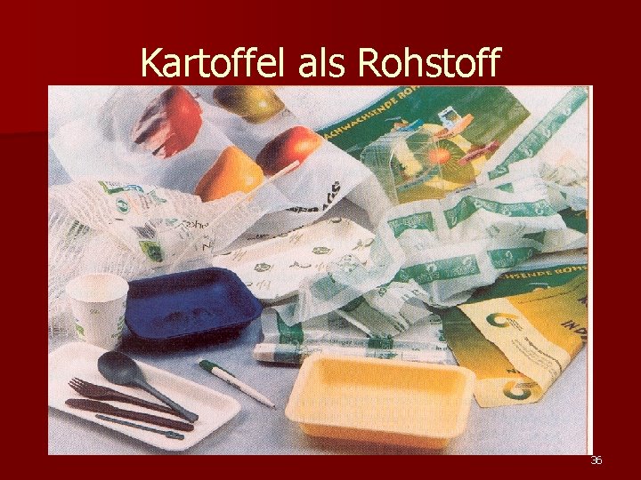 Kartoffel als Rohstoff 36 