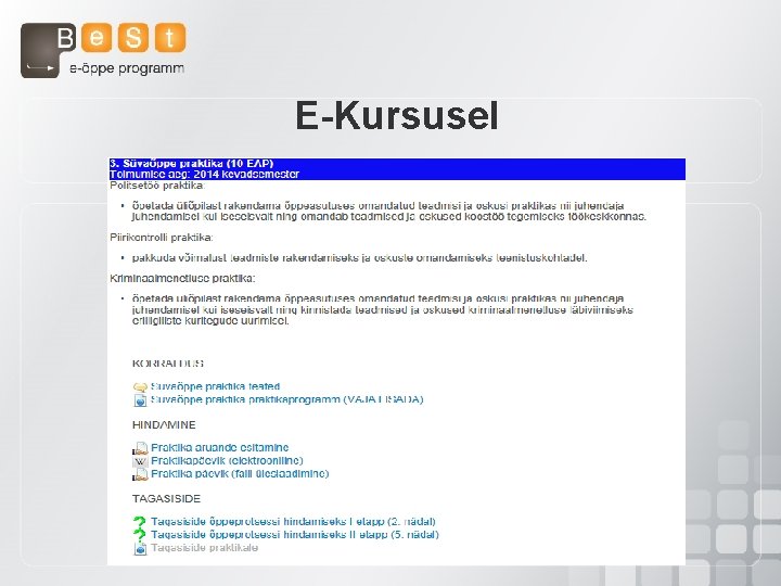 E-Kursusel 