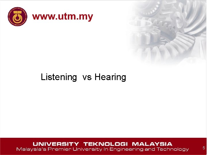 Listening vs Hearing 5 
