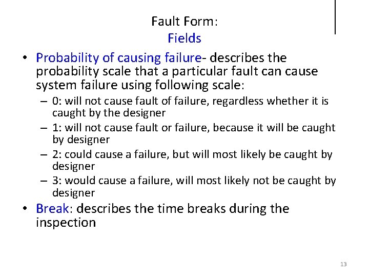 Training 1 Inspecting SRS using Fault Checklist Method