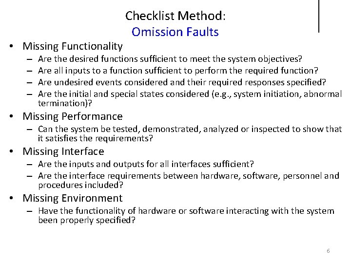 Training 1 Inspecting SRS using Fault Checklist Method